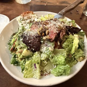 Nook - Steak Salad was perfect with a great dressing! (Chefs kiss  to whoever makes this!) - New American Near Me - Tucson, Arizona