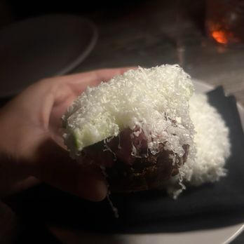 Darkroom - wagyu tartare (on crispy potato with green apples and cheese) - Wine Bars Near Me - Santa Ana, California Darkroom - wagyu tartare (on crispy potato with green apples and cheese) - Wine Bars Near Me - Santa Ana, California