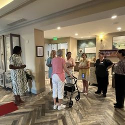 Vitality Living Frederica - Staff welcoming my mother-in-law to Vitality.