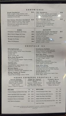 Menu photo 2 The Hangar MHT Mountain House, CA Menu photo 2 The Hangar MHT Mountain House, CA