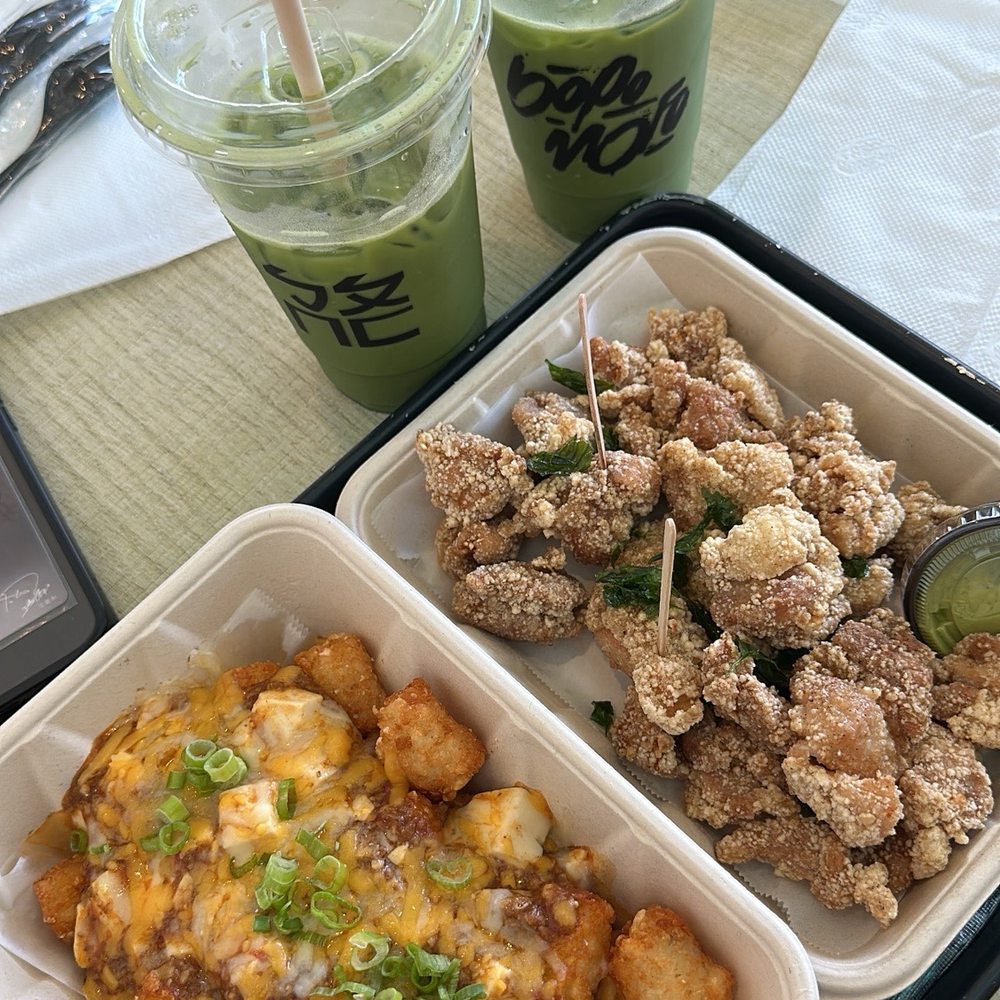 Bopomofo Cafe - Mapo Tofu Tater Tots & Popcorn Chicken - Bubble Tea Near Me - San Gabriel, California