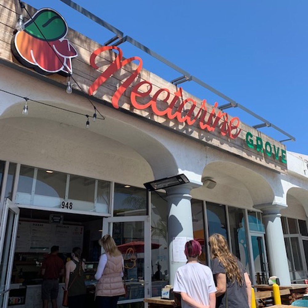 Nectarine Grove - Outdoor seating and you can bring your dogs. - New American Near Me - Encinitas, California Nectarine Grove - Outdoor seating and you can bring your dogs. - New American Near Me - Encinitas, California