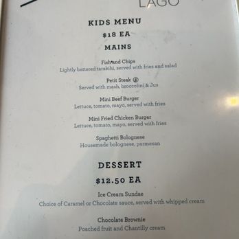 Bistro Lago - Kids menu - Bistros Near Me - Taupo, WKO
