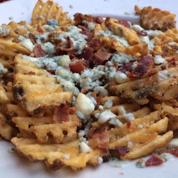 The Green Goat - Bacon and Bleu Cheese Waffle Fries - Pizza Near Me - Roanoke, Virginia The Green Goat - Bacon and Bleu Cheese Waffle Fries - Pizza Near Me - Roanoke, Virginia