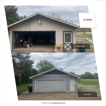Koska Construction - Detached garage upgraded to vinyl siding - Siding Near Me - Anoka, Minnesota Koska Construction - Detached garage upgraded to vinyl siding - Siding Near Me - Anoka, Minnesota