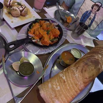 Dosa Delight - Dahi puri, chilli paneer masala dosa, Malai Soya, and rose Lassi - Indian Near Me - Jackson Heights, New York Dosa Delight - Dahi puri, chilli paneer masala dosa, Malai Soya, and rose Lassi - Indian Near Me - Jackson Heights, New York