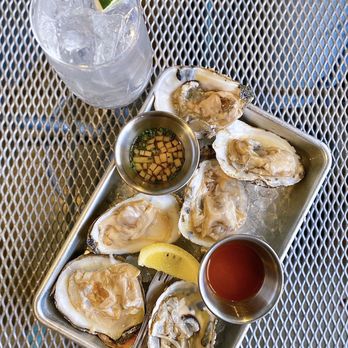 Lost Resort - COVID OUTDOOR HH: 1/2 Dozen Oysters w/ apple-pear mignonette | $17 (Hendricks Tonic - $12) - American Near Me - San Francisco, California Lost Resort - COVID OUTDOOR HH: 1/2 Dozen Oysters w/ apple-pear mignonette | $17 (Hendricks Tonic - $12) - American Near Me - San Francisco, California