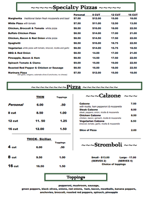 Menu photo 3 Capri Restaurant Natrona Heights, PA Menu photo 3 Capri Restaurant Natrona Heights, PA