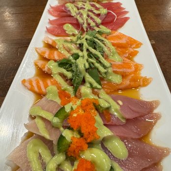 Sushi Asahi - Alabacore, Salmon, Tuna, and Yellowtail Carpaccio - Sushi Bars Near Me - Riverside, California