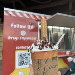 Ray’s Empanadas - Churro hot chocolate at the New Rochelle Holiday Market