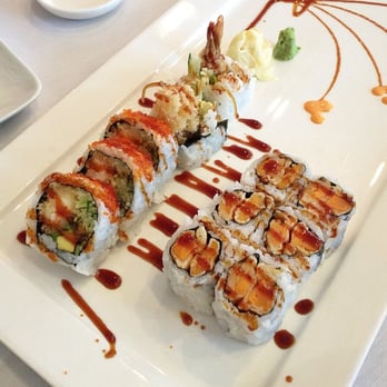 Fusion House Restaurant - Shrimp tempura and sweet potato rolls. - Asian Fusion Near Me - Methuen, Massachusetts Fusion House Restaurant - Shrimp tempura and sweet potato rolls. - Asian Fusion Near Me - Methuen, Massachusetts