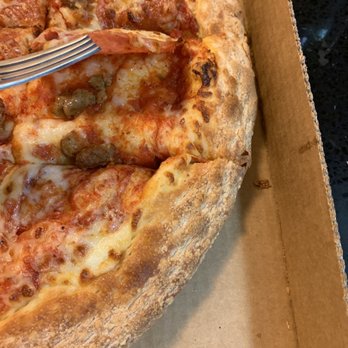 Papa Johns Pizza - Actually I take that back there is barely sauce on the pizza as well - Pizza Near Me - Sherman Oaks, California Papa Johns Pizza - Actually I take that back there is barely sauce on the pizza as well - Pizza Near Me - Sherman Oaks, California