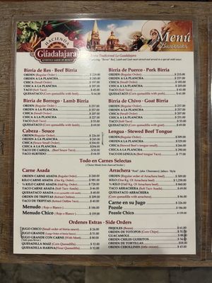 Menu photo 2 La Guadalajara Ensenada, BCN