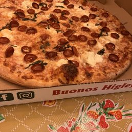Hot Honey Pepperoni pizza! Hot Honey Pepperoni pizza!