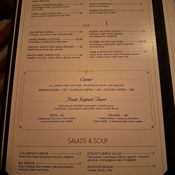 EVELYN - Menu - Lounges Near Me - Dallas, Texas