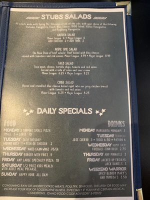 Menu photo 2 Stub's Sports Pub Boise, ID Menu photo 2 Stub's Sports Pub Boise, ID