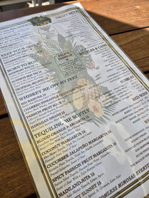 Menu photo 3 Sunsets Bar Capistrano Beach, CA