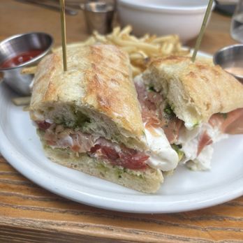 Zinqué - Marinated Peppers/Burrata/Prosciutto/Pesto sub peppers for tomatoes - French Near Me - West Hollywood, California