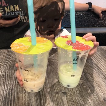 West Straw's Boba Tea - Vanilla milk tea with regular boba (left) Honeydew milk tea with regular boba (right) - Bubble Tea Near Me - Lubbock, Texas West Straw's Boba Tea - Vanilla milk tea with regular boba (left) Honeydew milk tea with regular boba (right) - Bubble Tea Near Me - Lubbock, Texas