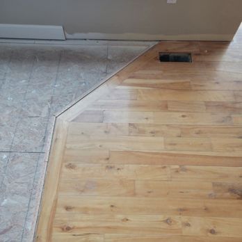 Hardwood Connection - Red birch floor angle was straightened out. - Flooring Near Me - Deer Park, Washington