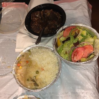 The Islands - Rice and peas, white rice both have mixed veggies, large oxtail,large curry chicken and salad - Caribbean Near Me - Brooklyn, New York The Islands - Rice and peas, white rice both have mixed veggies, large oxtail,large curry chicken and salad - Caribbean Near Me - Brooklyn, New York
