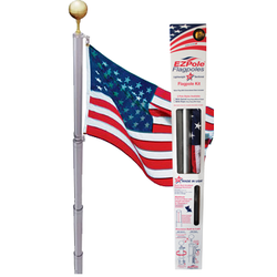 EZPOLE Flagpoles - Liberty EZPOLE® is a telescopic pole and features our "No Drop Posi-Loc®" dual-locking system.