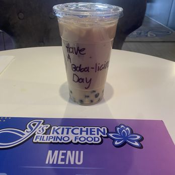 J's Kitchen - Black Assam milk tea with boba - Food Trucks Near Me - Sierra Vista, Arizona