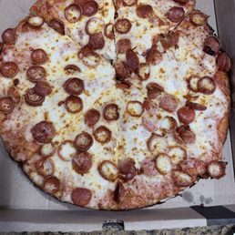 Pepperoni Pizza far from Extreme