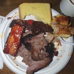 Pork belly burnt ends, brisket and pork ribs Pork belly burnt ends, brisket and pork ribs