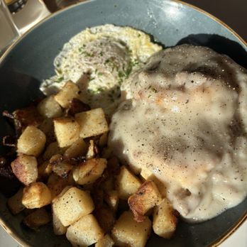 First Watch - Biscuits and sausage gravy, seasoned potatoes and one egg - Breakfast & Brunch Near Me - Henderson, Nevada First Watch - Biscuits and sausage gravy, seasoned potatoes and one egg - Breakfast & Brunch Near Me - Henderson, Nevada