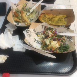 Kiwi Grill - Chicken Schnitzel Salad n Chips  Sticky Pork Belly Salad n Chips