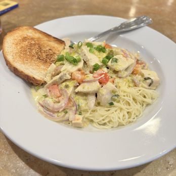 The Mill Restaurant - Halo Pasta with angel hair pasta. - Pizza Near Me - Murrieta, California