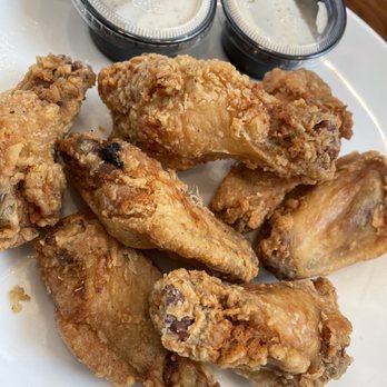 Emeril’s Table - Don't let the looks fool you. These are unseasoned party wings from the freezer. - Seafood Near Me - Kenner, Louisiana Emeril’s Table - Don't let the looks fool you. These are unseasoned party wings from the freezer. - Seafood Near Me - Kenner, Louisiana