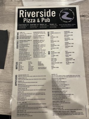 Menu photo 1 Riverside Pizza & Pub Oswego, IL