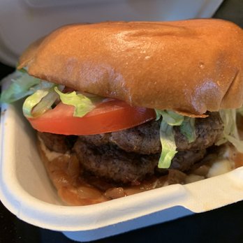 Moose Burgers - Blue Moon double burger - Burgers Near Me - York, Maine Moose Burgers - Blue Moon double burger - Burgers Near Me - York, Maine