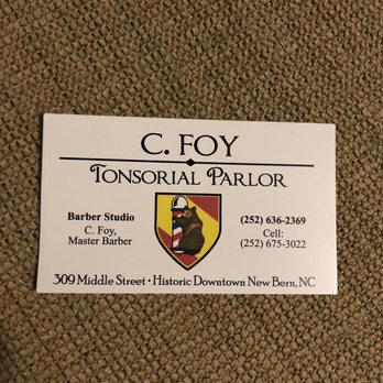 C Foy Tonsorial Parlor - Hair Salons Near Me - New Bern, North Carolina C Foy Tonsorial Parlor - Hair Salons Near Me - New Bern, North Carolina