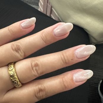 Elegant Nails - Nude cat eye gel mani - Nail Salons Near Me - Gardena, California