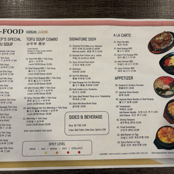 Tofu K Food BBQ - Menu - Korean Near Me - Anaheim, California