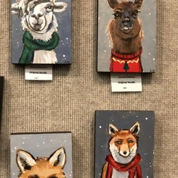 Purple Robin Reserve - Christmas animals in scarves