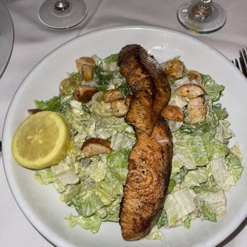 Pat's Restaurant and Catering - Ceaser Salad with Salmon, so good!! - Kosher Near Me - Los Angeles, California Pat's Restaurant and Catering - Ceaser Salad with Salmon, so good!! - Kosher Near Me - Los Angeles, California