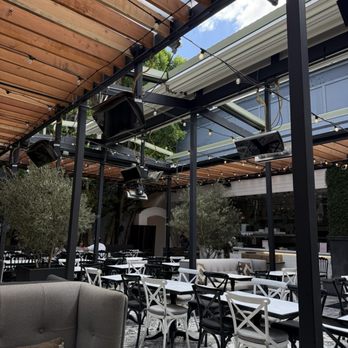 Olive & Grill - Seating area, outside - Mediterranean Near Me - Studio City, California Olive & Grill - Seating area, outside - Mediterranean Near Me - Studio City, California
