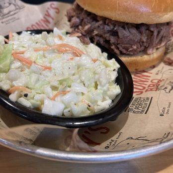 Sonny's BBQ - Beef Brisket and Slaw - side view - Barbeque Near Me - Palm Coast, Florida