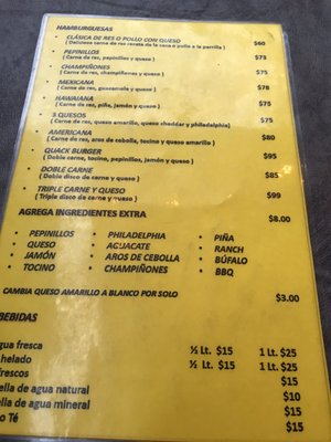 Menu photo 3 Quack Burgers Puerto Vallarta, JAL Menu photo 3 Quack Burgers Puerto Vallarta, JAL