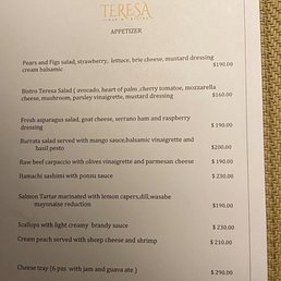 Appetizer Menu Appetizer Menu