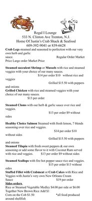 Menu photo 1 Regal 1 Lounge Trenton, NJ Menu photo 1 Regal 1 Lounge Trenton, NJ