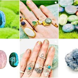 Kings Beads - A selection of rings, crystals and cabochons for sale at Kings Beads.
