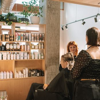Paint Salon - Erin and Macee working on a blonding service! - Hair Stylists Near Me - Seattle, Washington Paint Salon - Erin and Macee working on a blonding service! - Hair Stylists Near Me - Seattle, Washington