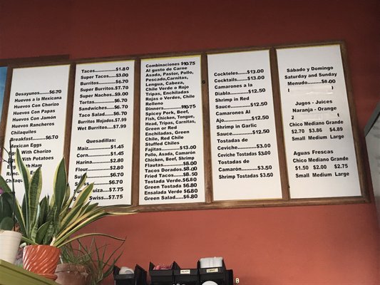 Menu photo 6 Taqueria El Tapatio 5 Ventura, CA