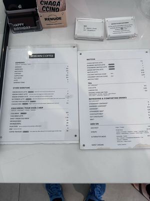 Menu photo 1 Reborn Coffee Diamond Bar, CA Menu photo 1 Reborn Coffee Diamond Bar, CA