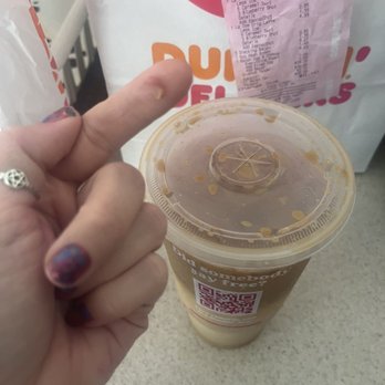 Dunkin' - Disgusting shit on the containers - Coffee & Tea Near Me - Wallingford, Connecticut Dunkin' - Disgusting shit on the containers - Coffee & Tea Near Me - Wallingford, Connecticut